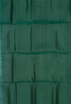 VSS319 - bottle green color body, pallu , blouse pure silk saree