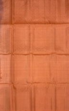 VSA505 - peach color body, pallu , blouse pure silk saree