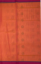VSC260 - dark peach color body,pallu,blouse.