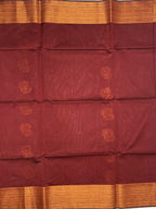 VSKC116 - brown color body , pallu , blouse.
