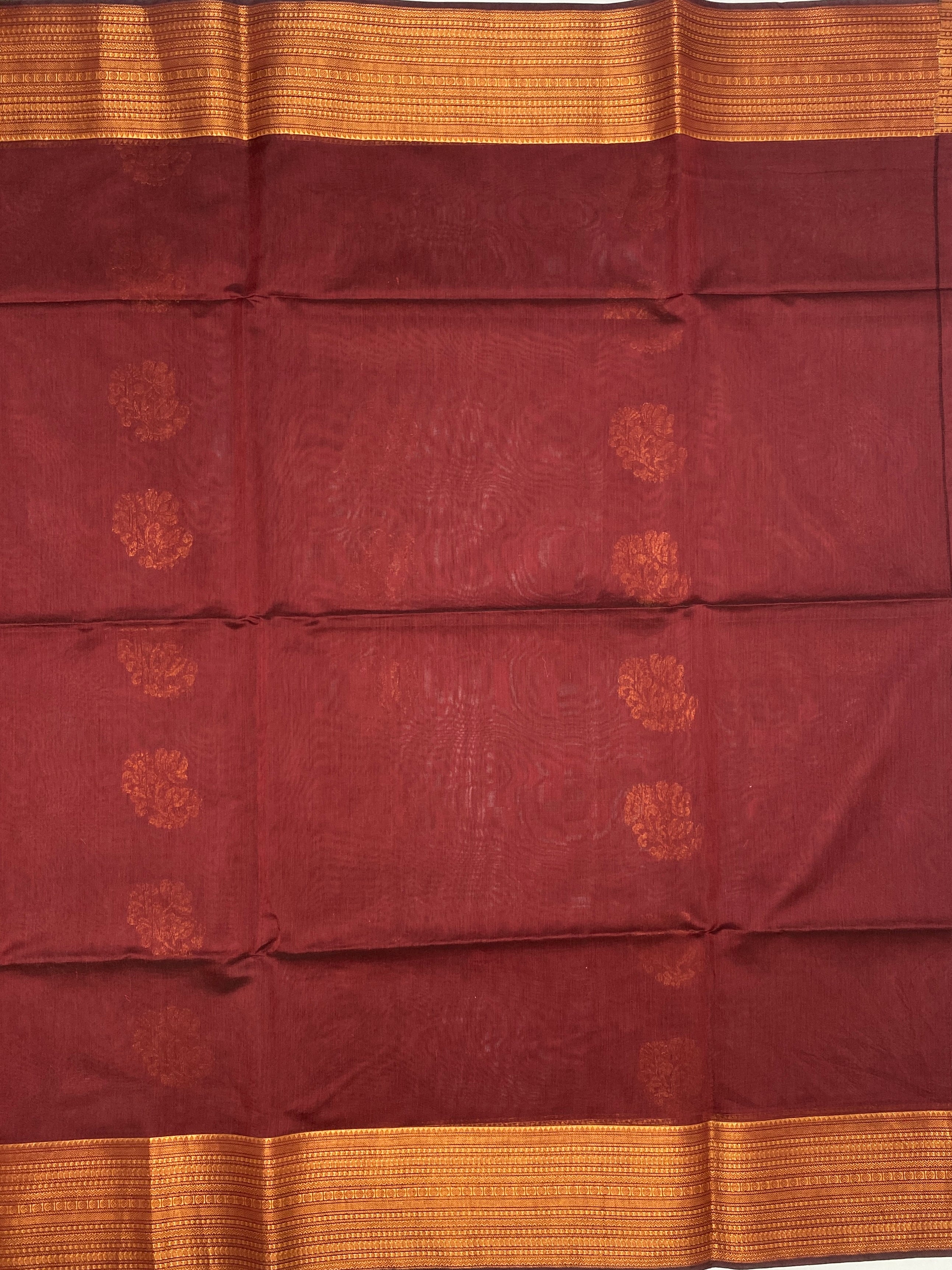 VSKC116 - brown color body , pallu , blouse.