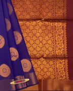 VSKC241 - violet color body , maroon color pallu , blouse.