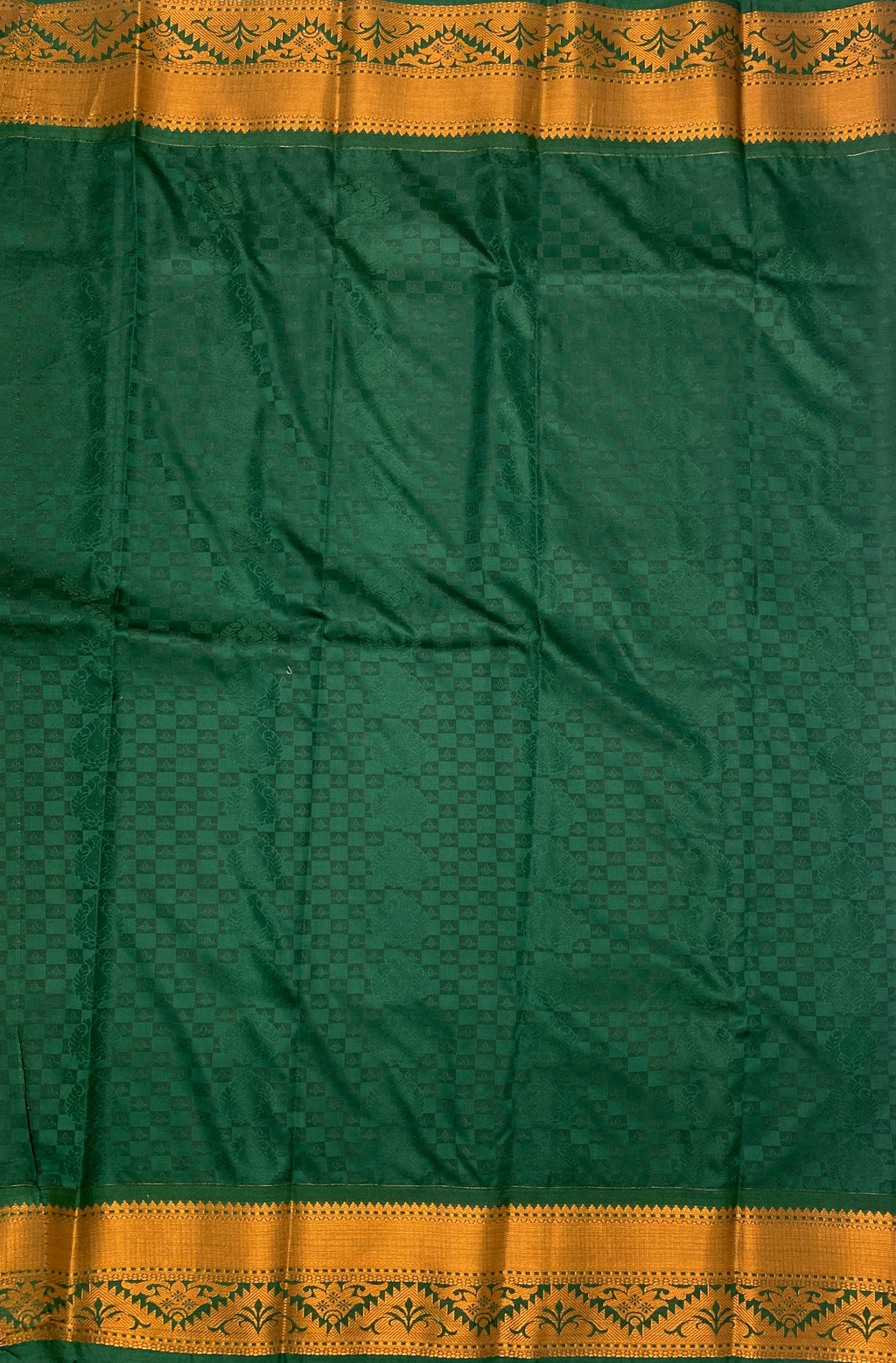 VSAS273 - pink color body , dark green color pallu , blouse.
