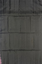 VSS334 - black color body, pallu , blouse pure silk saree