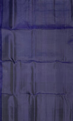 VSS347 - navy blue color body, pallu , blouse pure silk saree