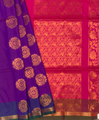 VSAS611 - purple color body , magenta color pallu , blouse.