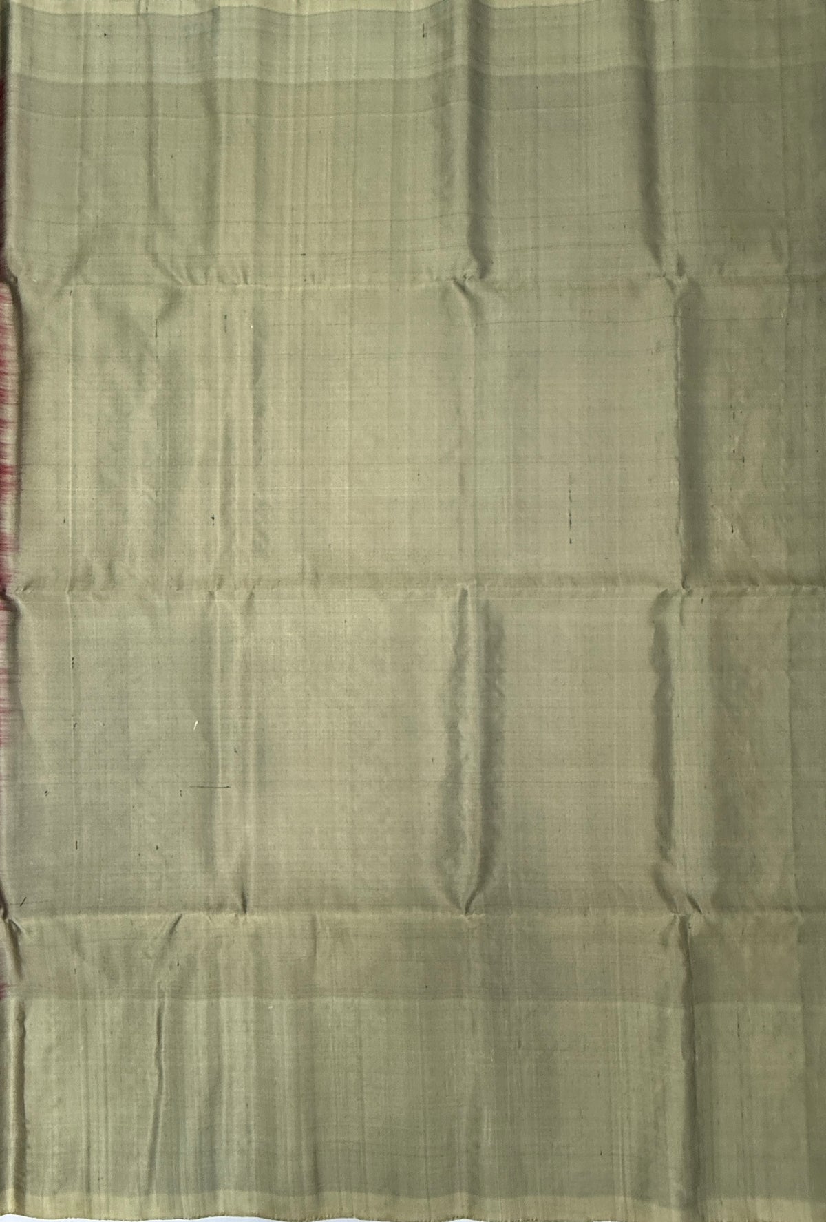 VST333 - maroon color body , beige color pallu , blouse - Pure silk saree