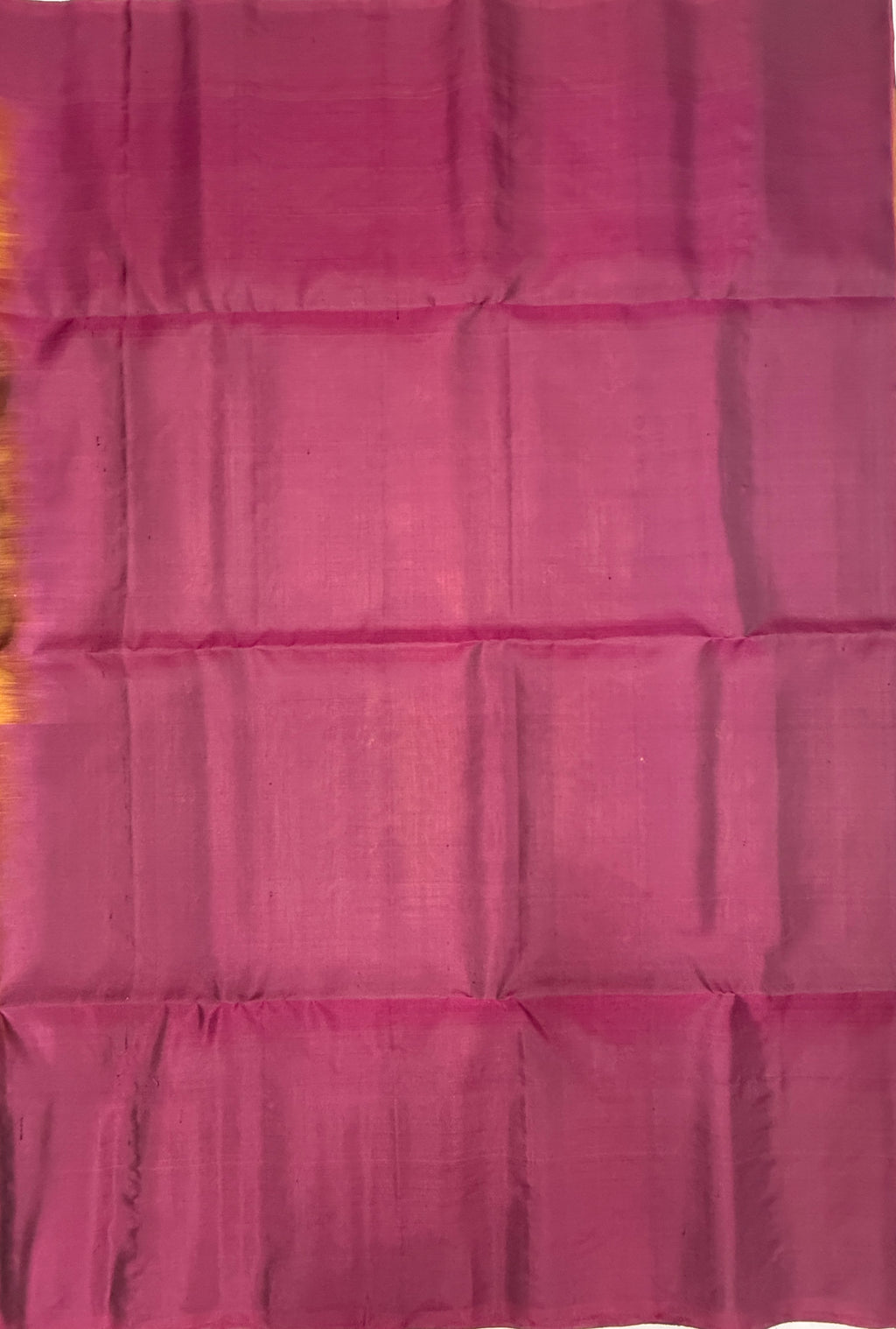 VST340 - honey brown color body , purple color pallu , blouse - Pure silk saree