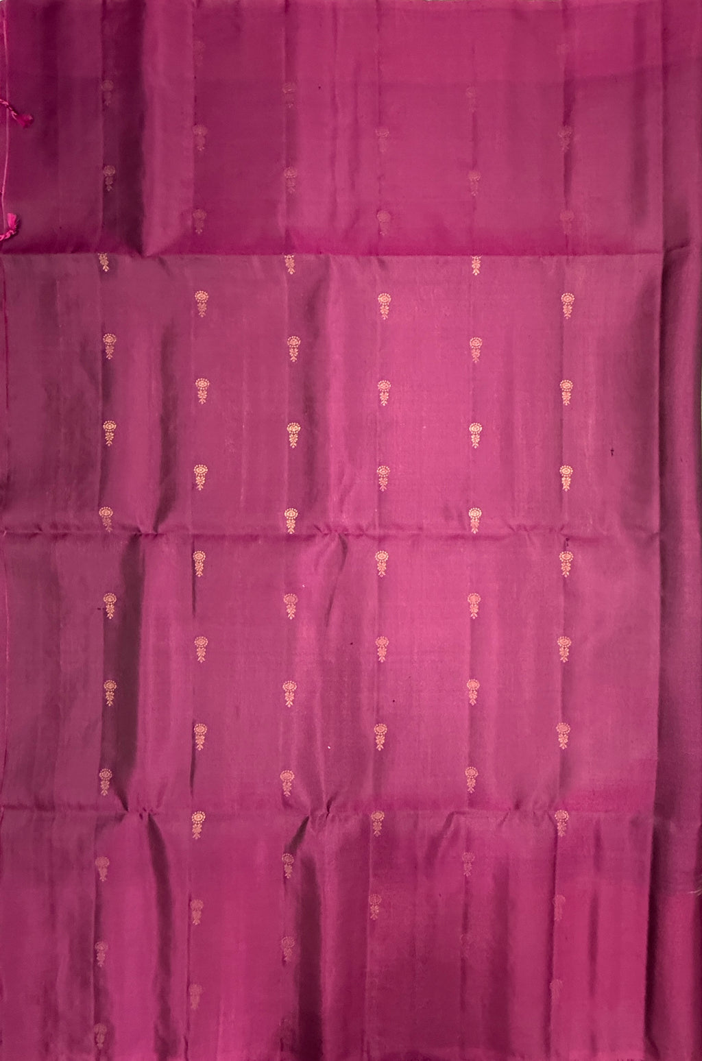 VST343 - grey color body , purple color pallu , blouse - Pure silk saree