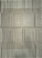 VST345 - purple color body , grey color pallu , blouse - Pure silk saree