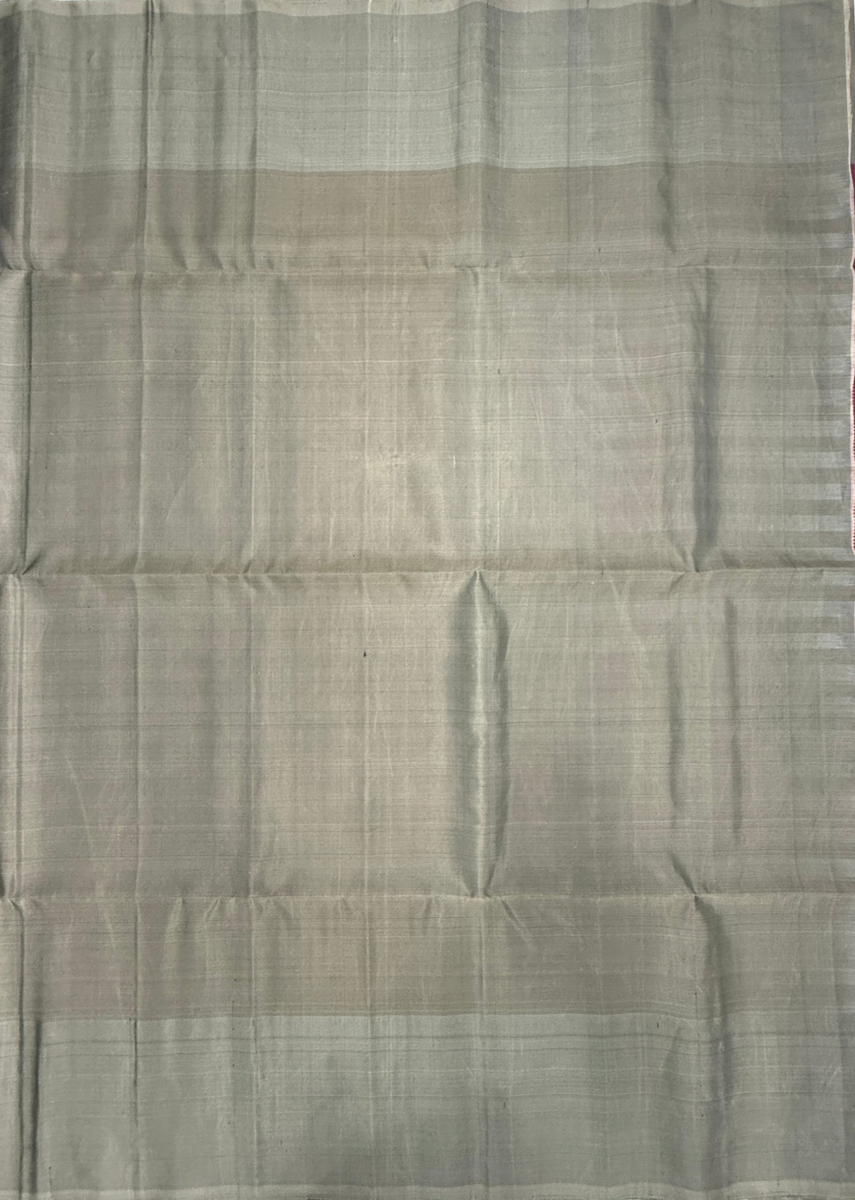 VST345 - purple color body , grey color pallu , blouse - Pure silk saree