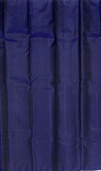 VSCB357 - dark violet color body , dark ink blue color pallu , blouse - Pure silk saree