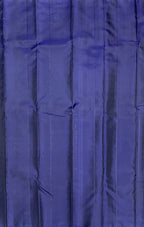 VSCB386 - dark violet color body , ink blue color pallu , blouse - Pure silk saree