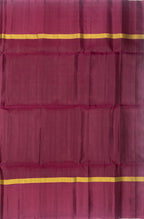 VSBP42 - dark grey color body & purple color pallu,blouse - Pure silk saree