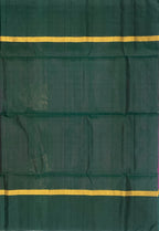 VSBP30 - purple color body, bottle green color pallu,blouse - Pure silk saree