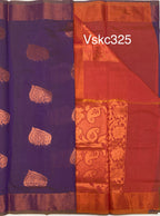 VSKC325 - light violet color body , pink color pallu , blouse.