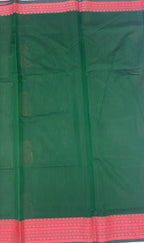 VSKC403 - black color body , bottle green color pallu , blouse.