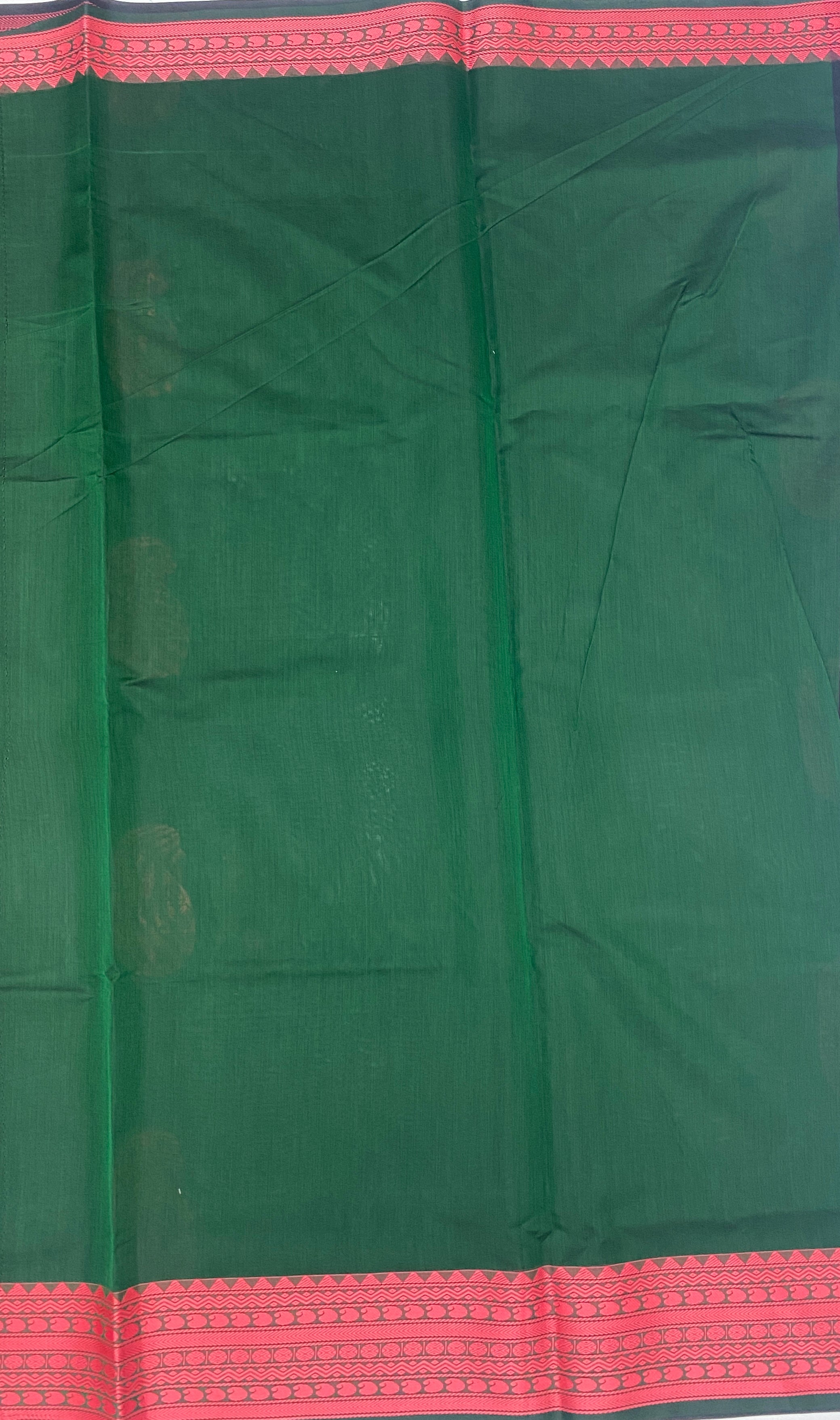 VSKC403 - black color body , bottle green color pallu , blouse.