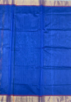 VSKC413 - ink blue color body , pallu , blouse.