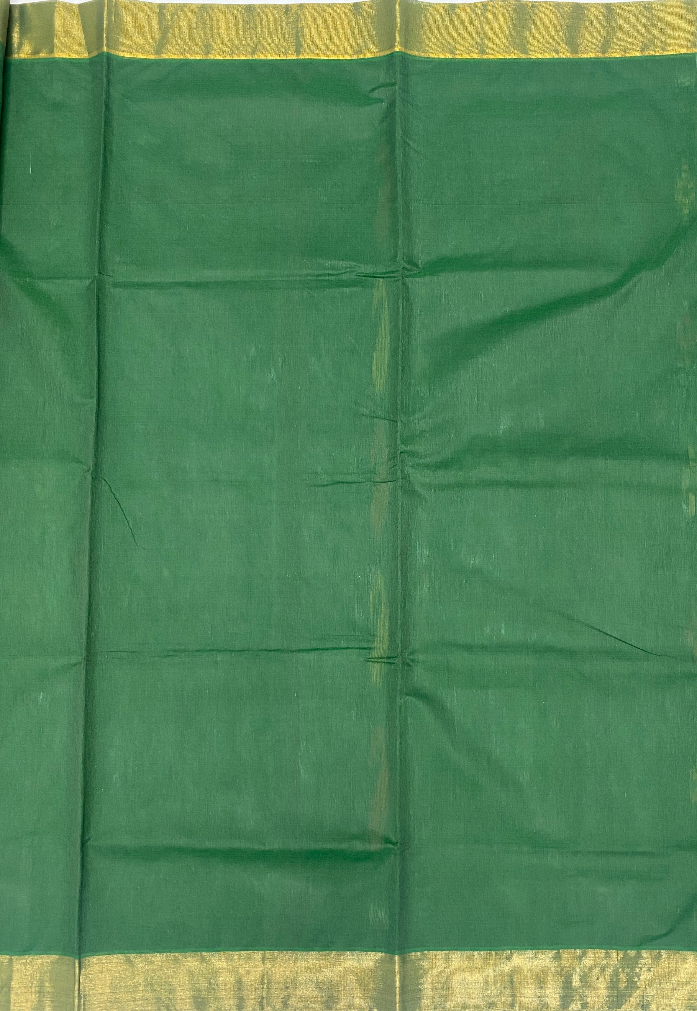 VSKC420 - leaf green color body , pallu , blouse.