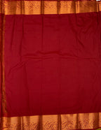 VSAS658 - parrot green color body , maroon color pallu , blouse.
