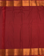 VSAS706 - mango yellow color body , light brown color pallu , blouse.