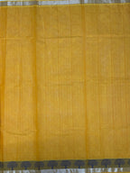 VSC363 - mango yellow color body, pallu,blouse.