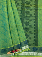 VSC365 - green color body, pallu,blouse.