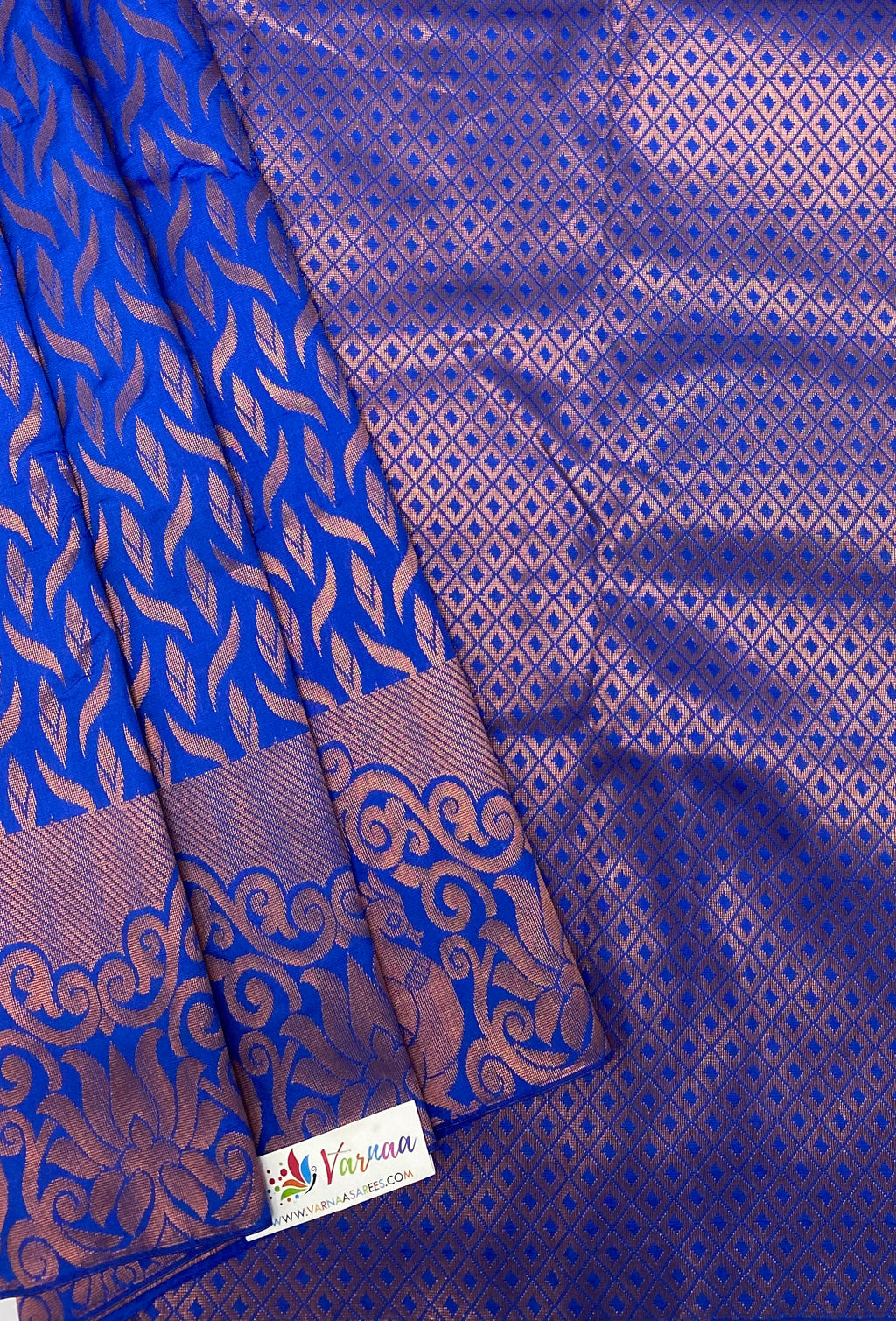 VSAS814 - royal blue color body, pallu , blouse.