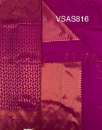 VSAS816 - candy pink color body ,pallu , blouse.