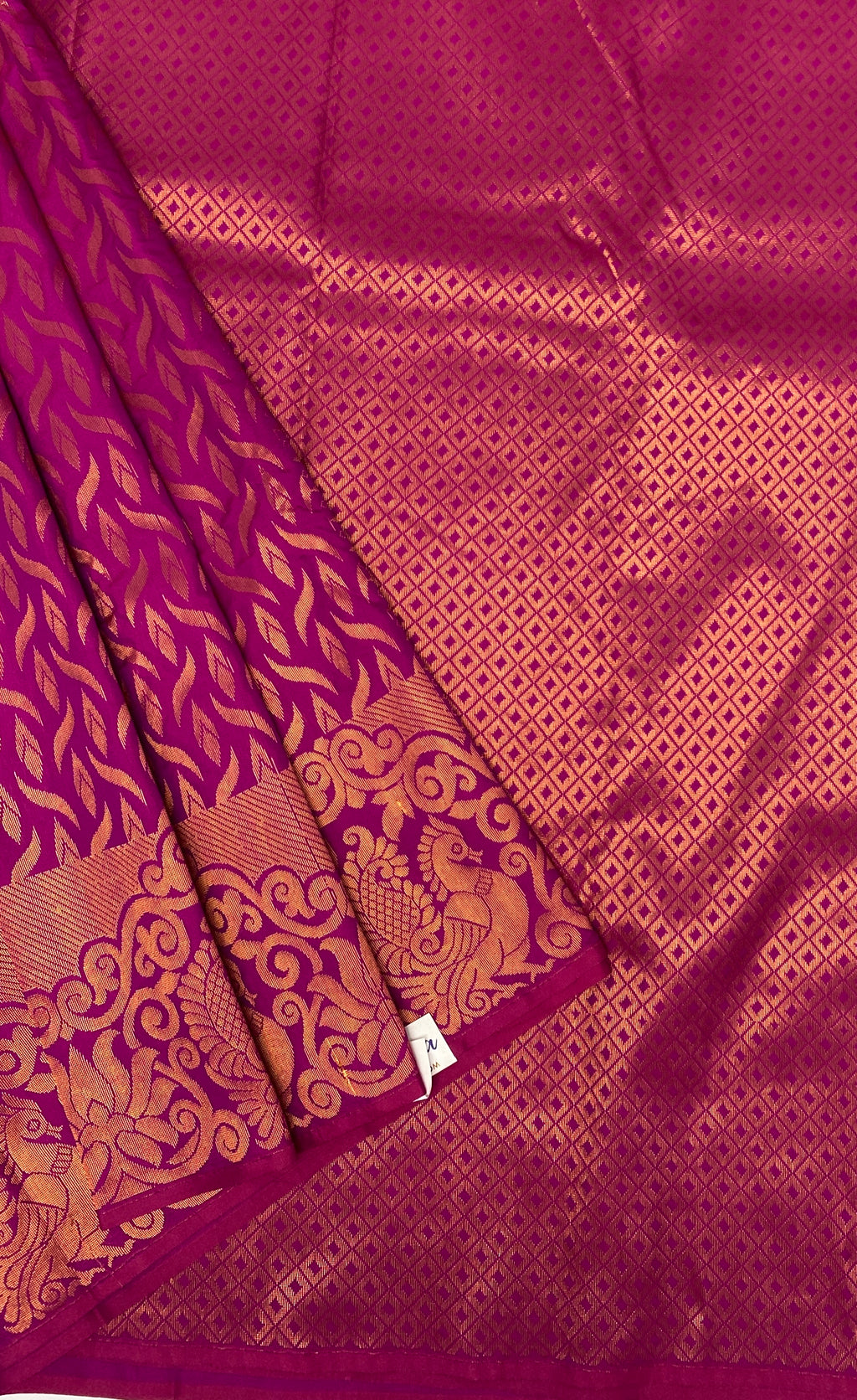 VSAS816 - candy pink color body ,pallu , blouse.