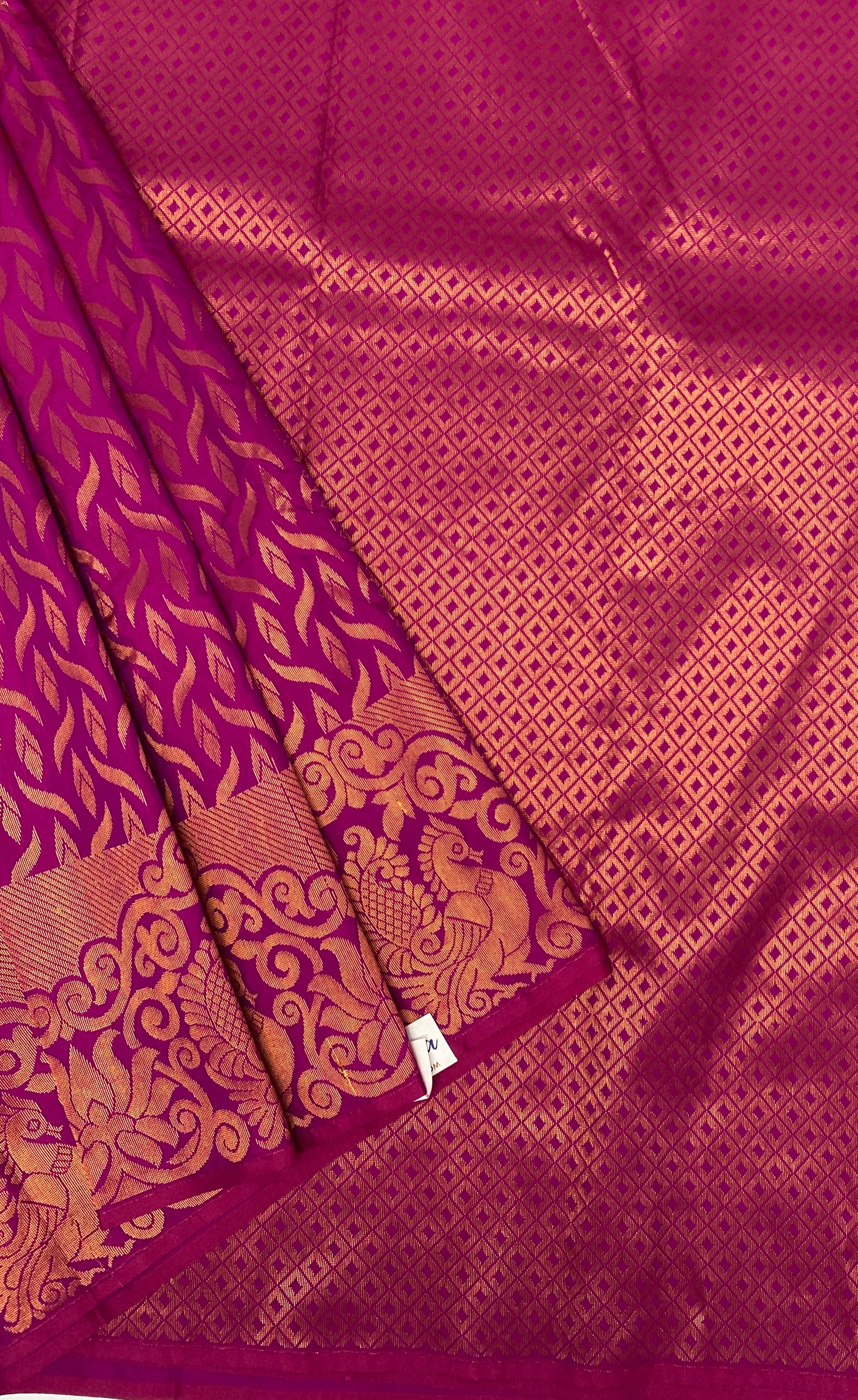 VSAS816 - candy pink color body ,pallu , blouse.