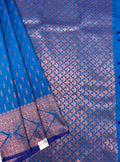 VSAS827 - blue color body , pallu , blouse.