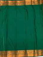 VSAS698 - sandal color body , green color pallu , blouse.
