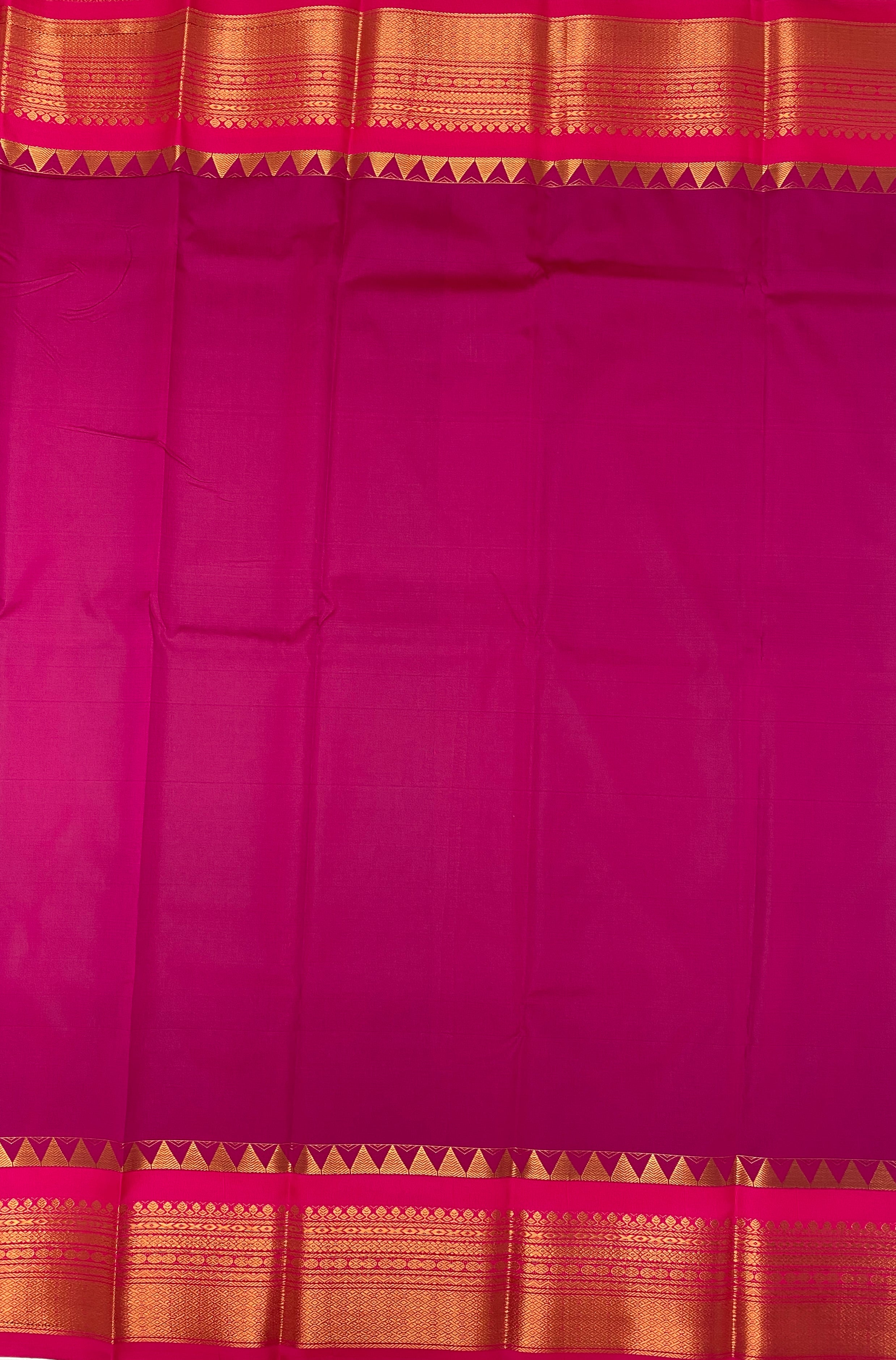VSAS743 - dark green color body , pink color pallu , blouse.