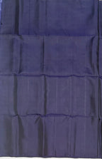 VSS368 - navy blue color body, pallu , blouse pure silk saree