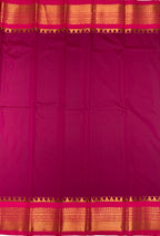 VSAS775 - leaf green color body , pink color pallu , blouse.