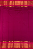VSAS780 - dark green color body , pink color pallu , blouse.