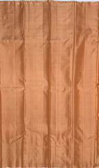 VSDS220 - dark sandal color body, pallu , blouse pure silk saree