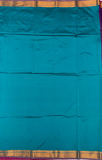 VSAS808 - dark violet color body , peacock green color pallu , blouse.