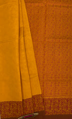 VSC529 - mango yellow color body, pallu,blouse.