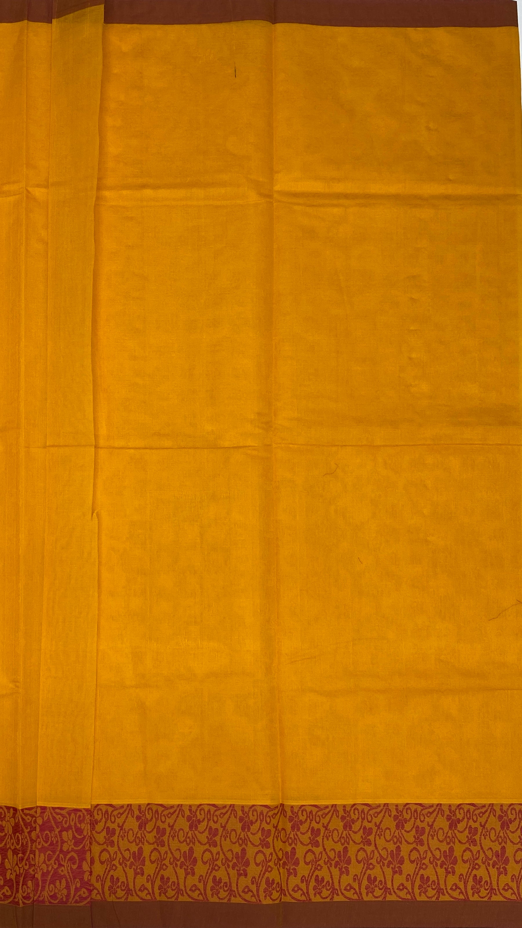VSC529 - mango yellow color body, pallu,blouse.