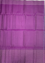 VST360 - peacock green color body , purple color pallu , blouse - Pure silk saree