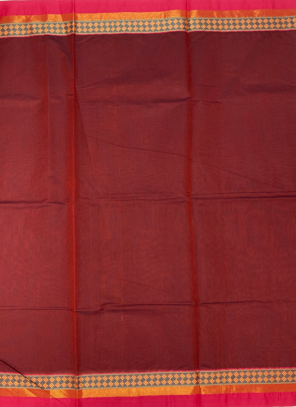 VSC592 - maroon color body, pallu,blouse.