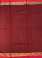 VSC592 - maroon color body, pallu,blouse.