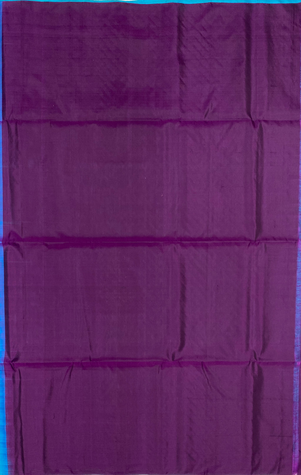 VSBP35 - copper sulphate blue color body, purple color pallu,blouse - Pure silk saree