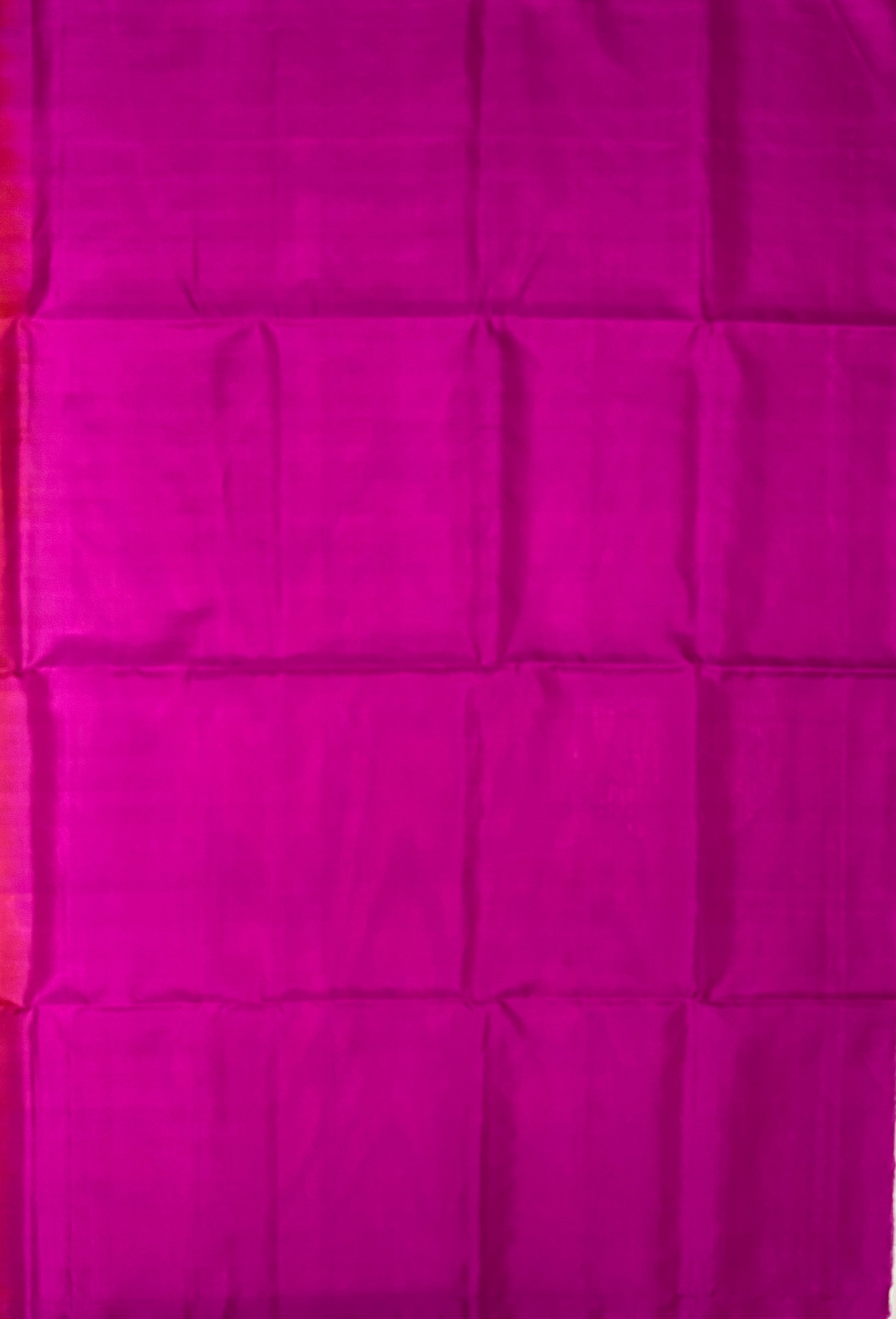 VSBP60 - honey brown (magenta with green) color body , magenta color pallu,blouse - Pure silk saree