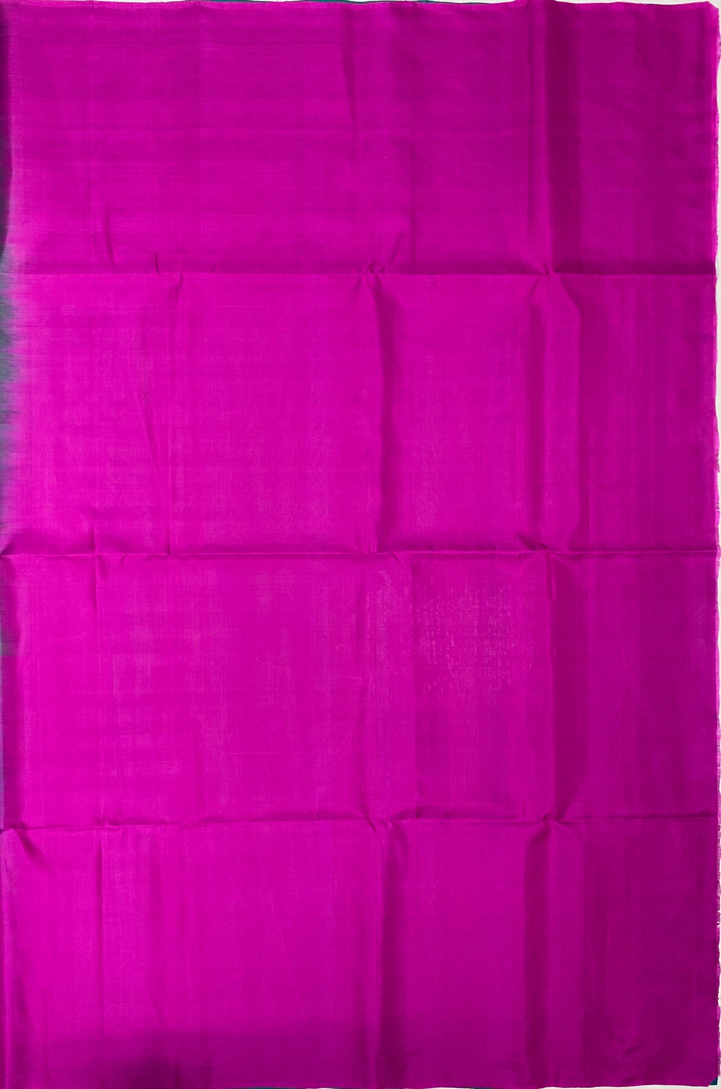 VSBP61 - bluish green color body & magenta color pallu,blouse - Pure silk saree