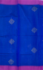 VSC376 - royal blue color body, pallu,blouse.
