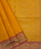 VSC394 - yellow color body, pallu,blouse.